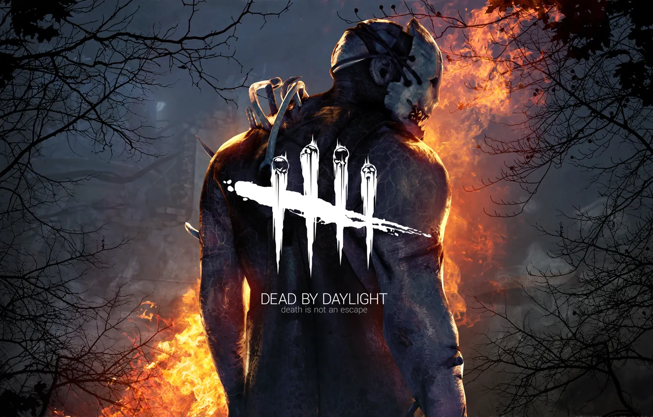 Photo wallpaper five, mask, back, Dead by Daylight