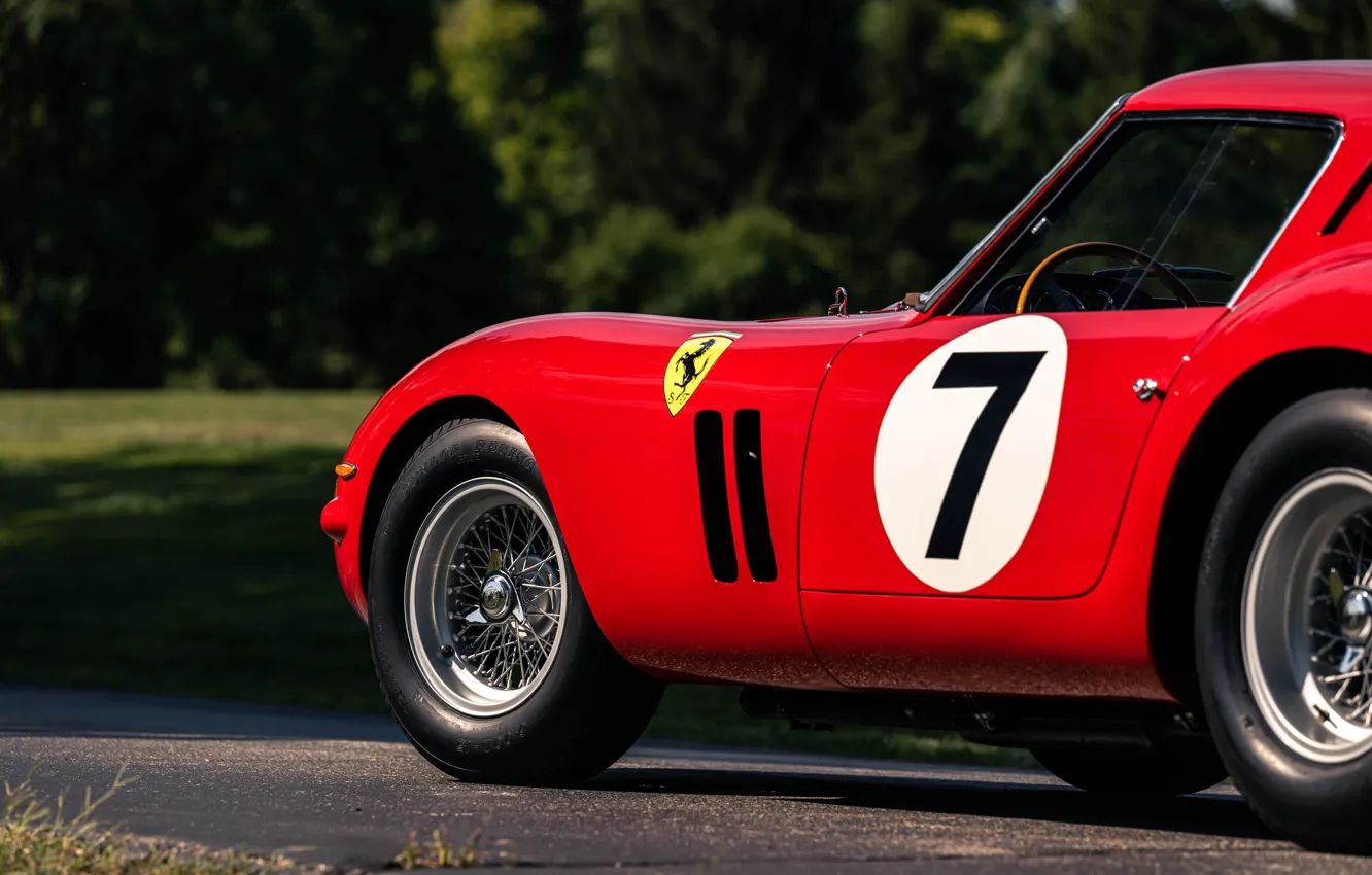 Photo wallpaper Ferrari, vintage, close-up, classic, 1962, 250, Ferrari 250 GTO, sports car