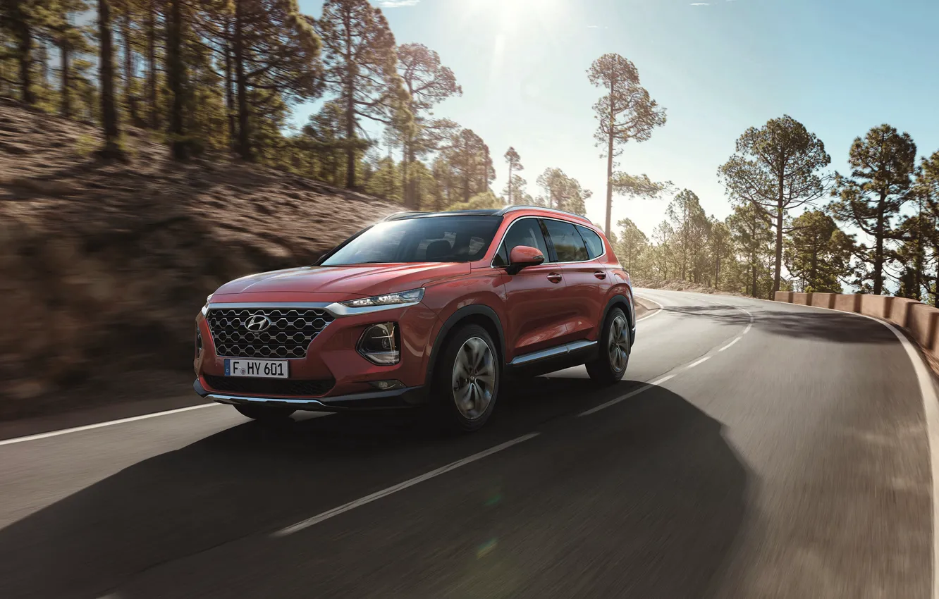 Photo wallpaper Hyundai, crossover, Santa Fe, 2019