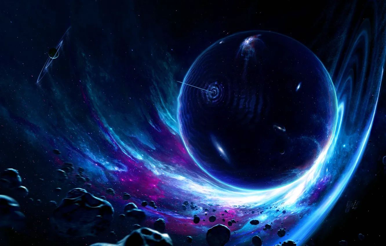 Photo wallpaper space, meteorites, Interstellar, Interstellar, Christopher Nolan, Interstellar, Nolan, Wormhole