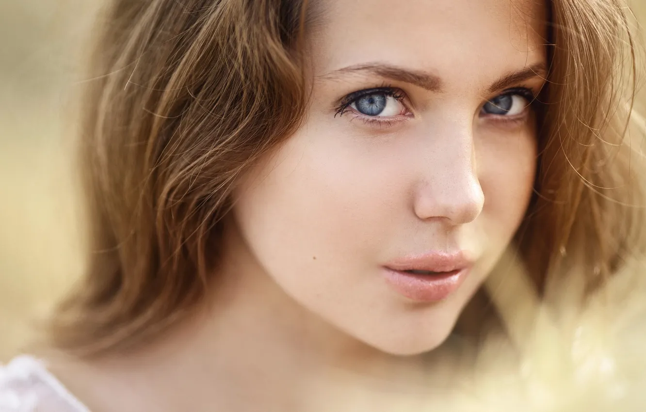 Photo wallpaper look, girl, portrait, Sergey Sorokin