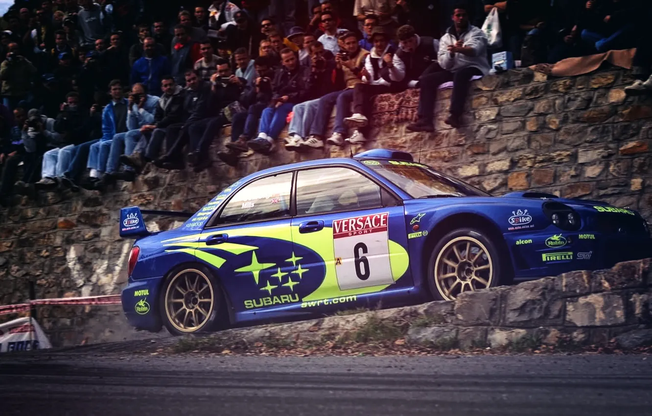 Photo wallpaper Auto, Subaru, Impreza, Sport, Machine, People, Race, WRX