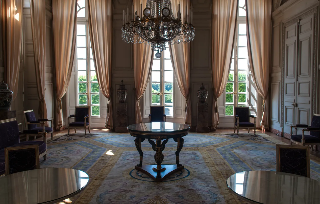 Photo wallpaper design, style, castle, interior, hall, France, Versailles, Castle of Versailles