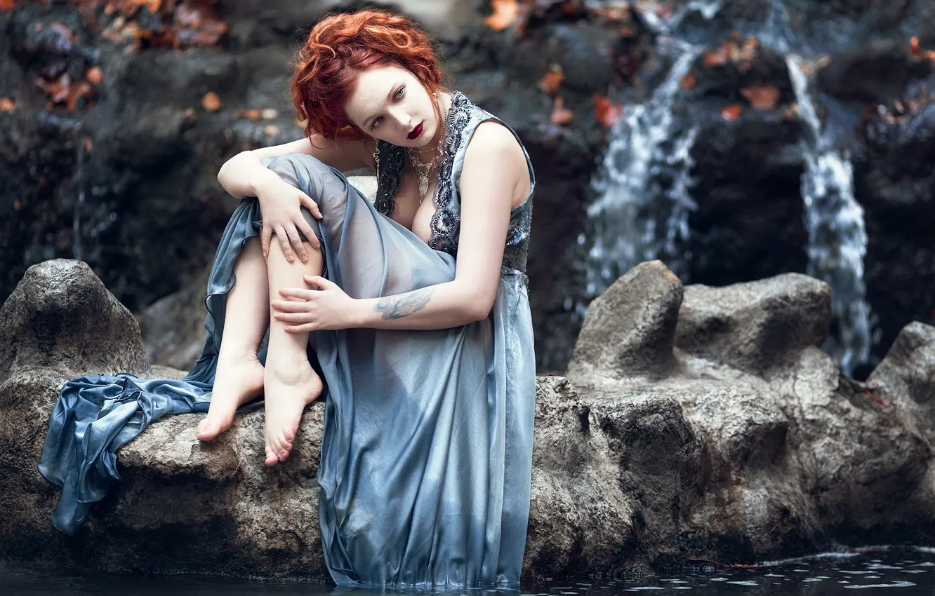 Photo wallpaper girl, pose, background