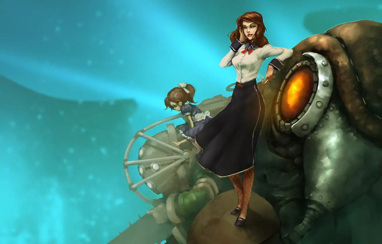 Photo wallpaper little sister, DLC, Elizabeth, BioShock Infinite, Songbird, Burial at Sea