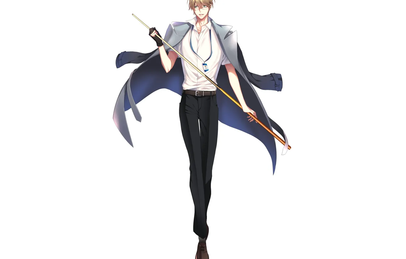 Photo wallpaper glasses, spear, guy