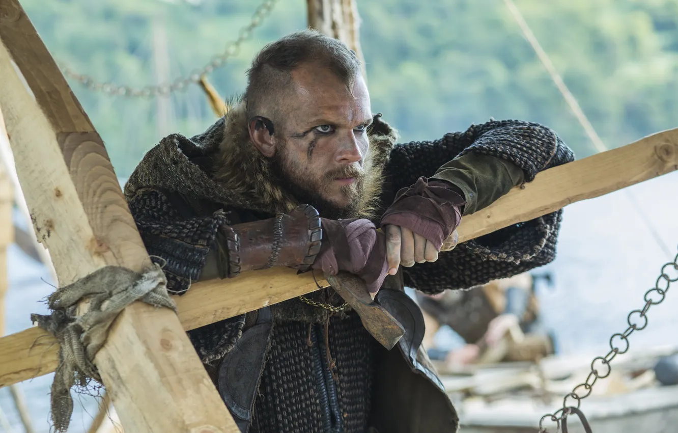 Photo wallpaper look, Vikings, The Vikings, Floki, Gustaf Skarsgård