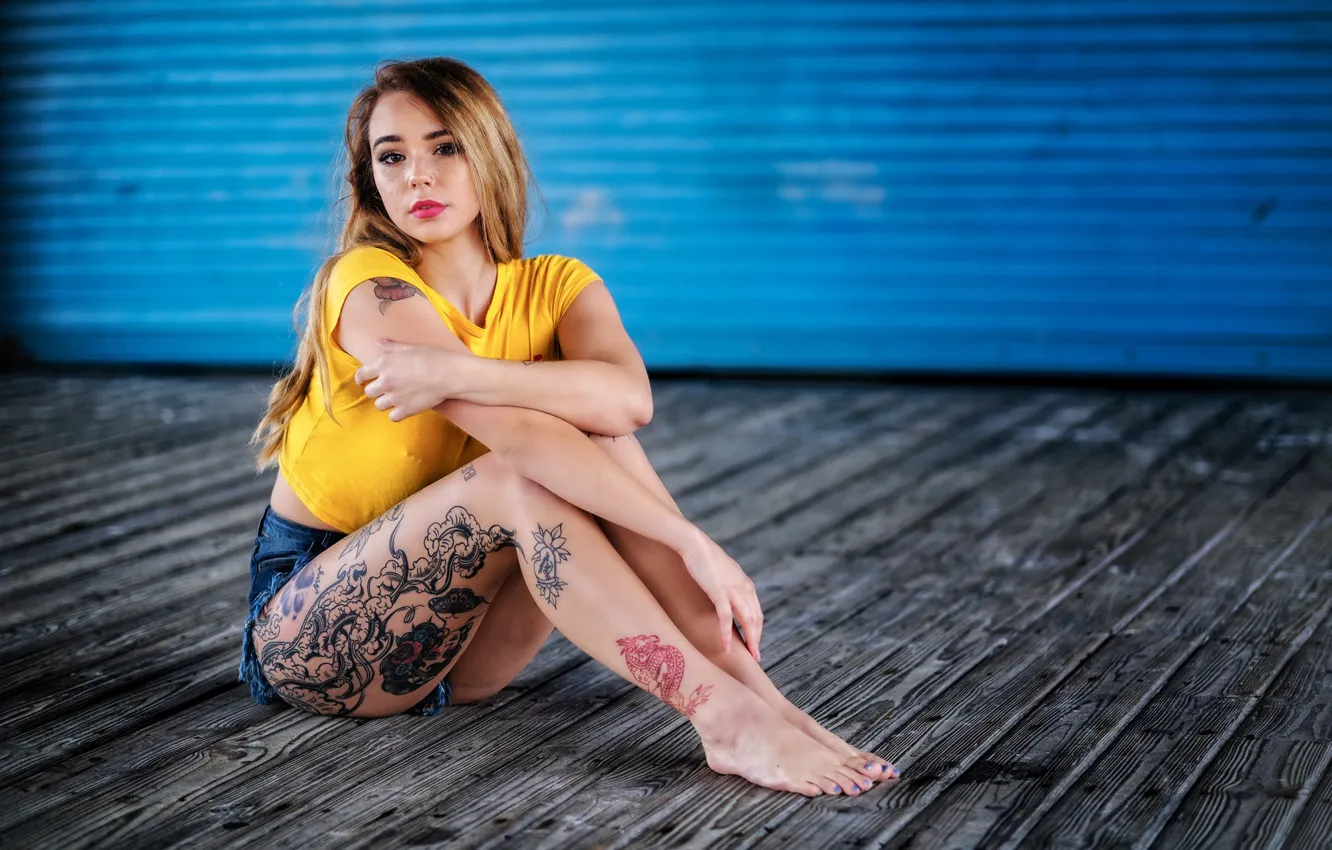 Photo wallpaper pose, girl, background