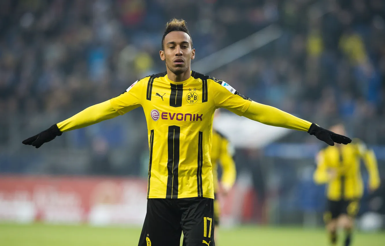 Wallpaper Football, Player, Borussia Dortmund, Aubameyang, Aubameyang ...