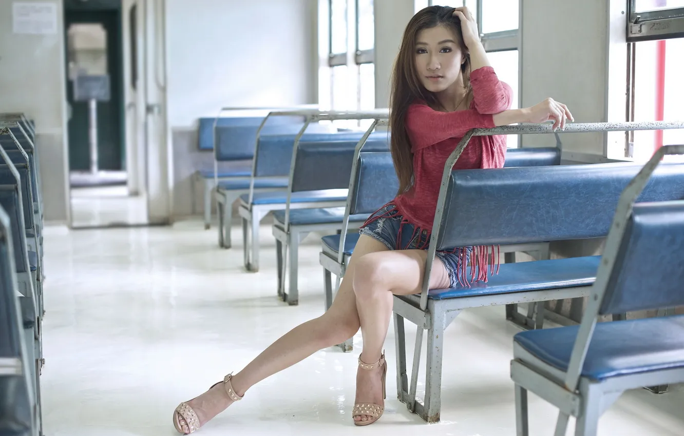 Photo wallpaper girl, Asian, Maggie Chow