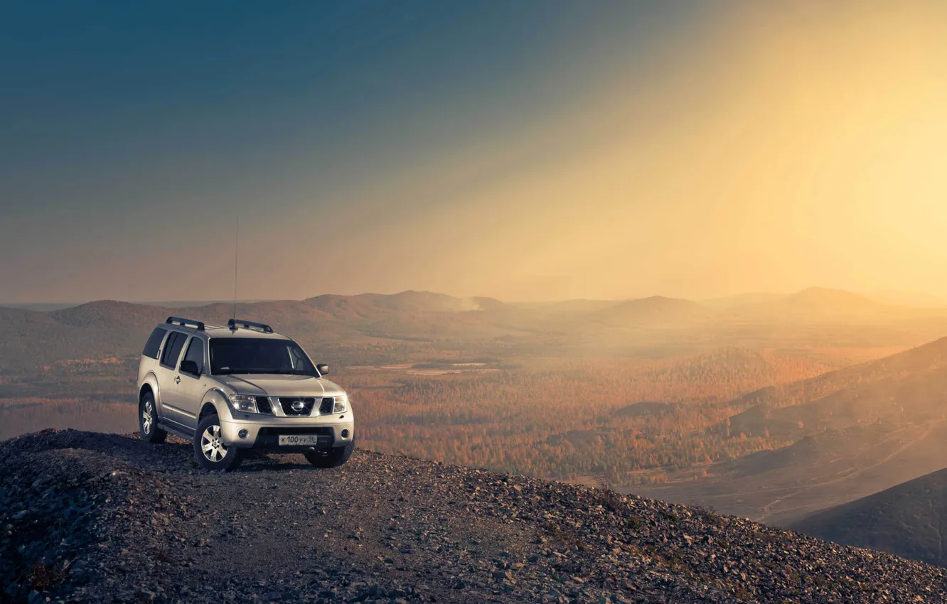 Photo wallpaper auto, landscape, mountains, Wallpaper, jeep, SUV, wallpaper, Nissan