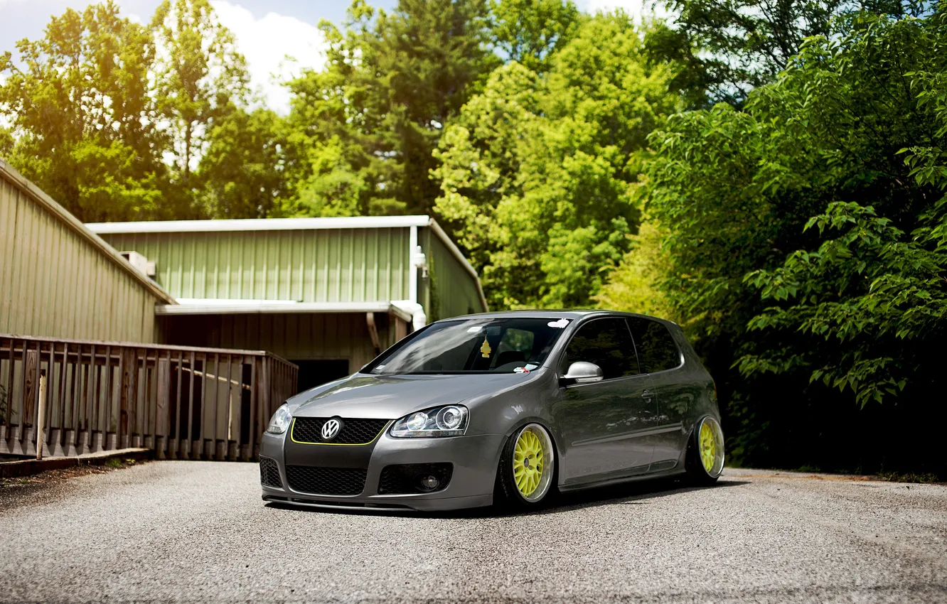 Photo wallpaper spring, drives, GTI, suspension