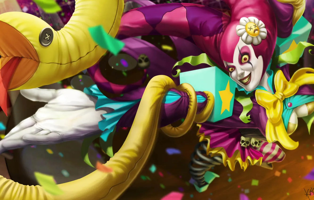 Photo wallpaper lol, League of Legends, clown, Rise of the Thorns, Zyra