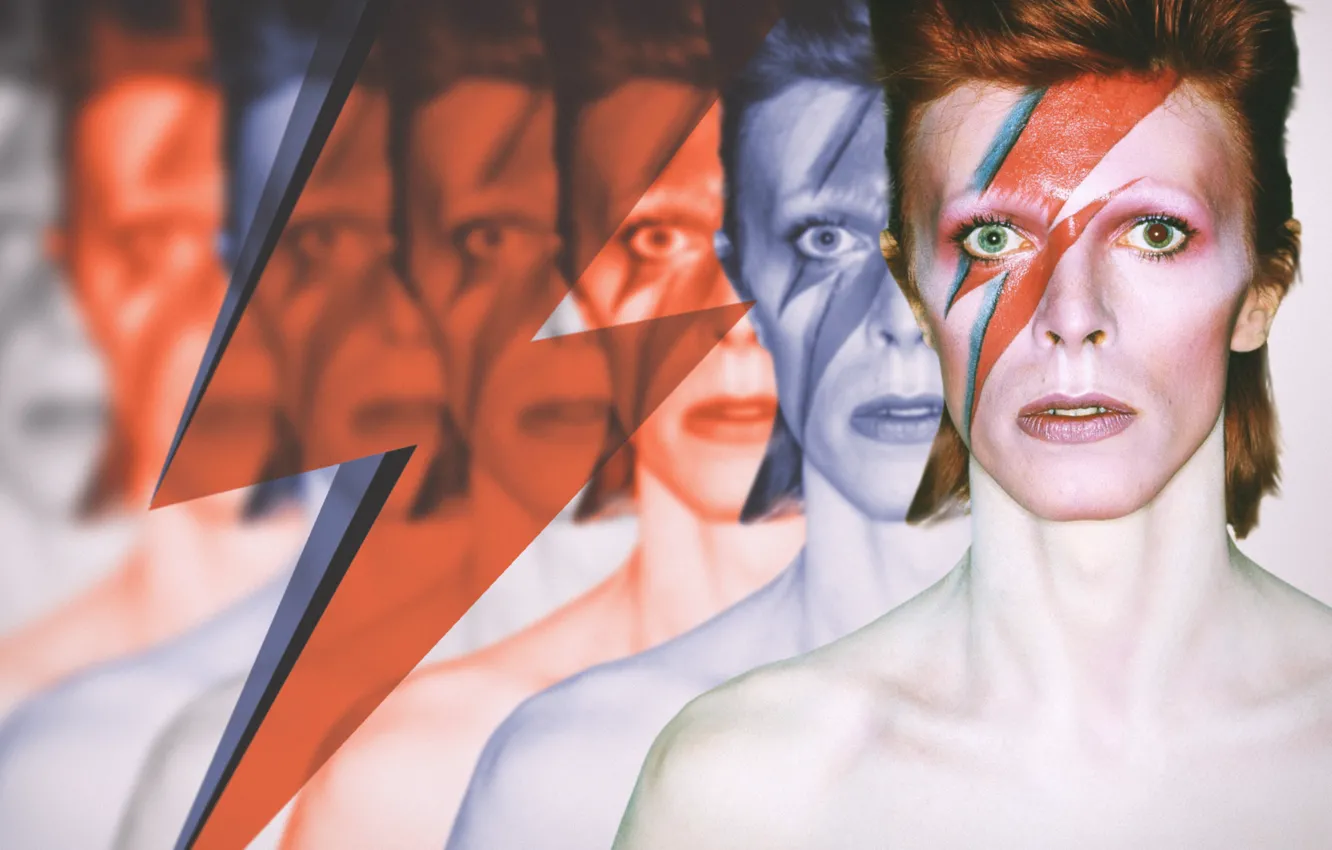 Photo wallpaper style, David Bowie, Ziggy music