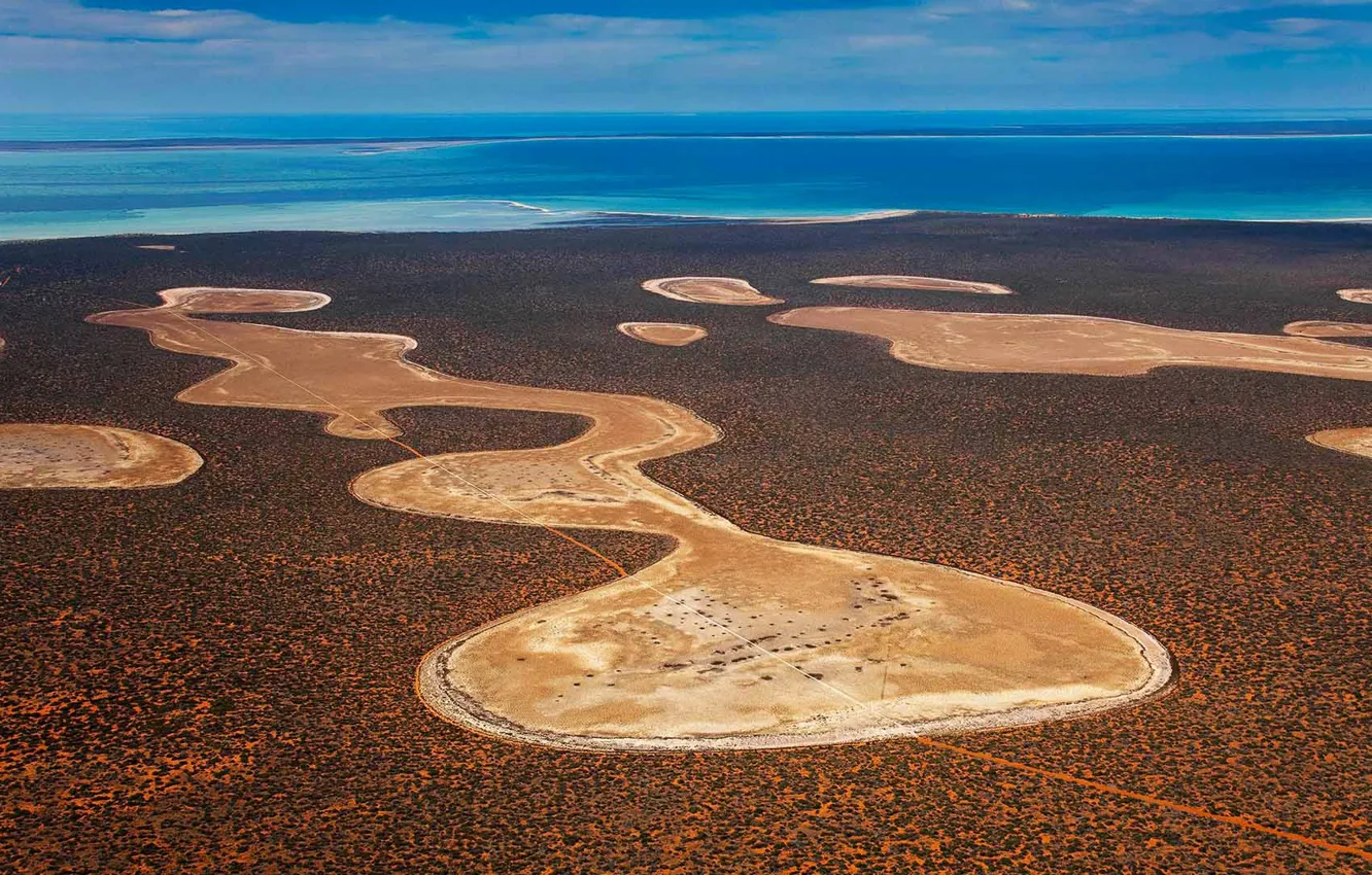Photo wallpaper gypsum, Francois Peron National Park, Australia