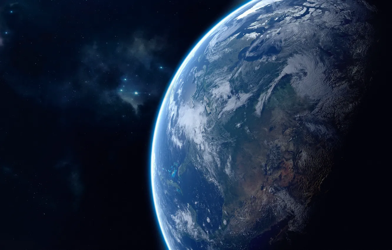 Photo wallpaper space, earth, planet, home, art, space, Earth, planet earth