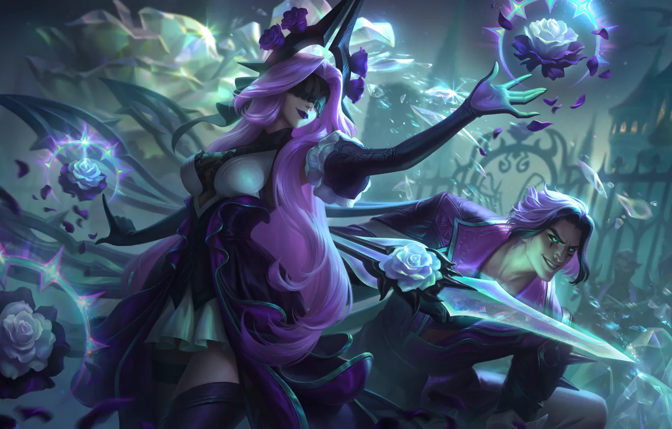 Photo wallpaper art, League of Legends, LoL, skin, Syndra, Withered Rose
