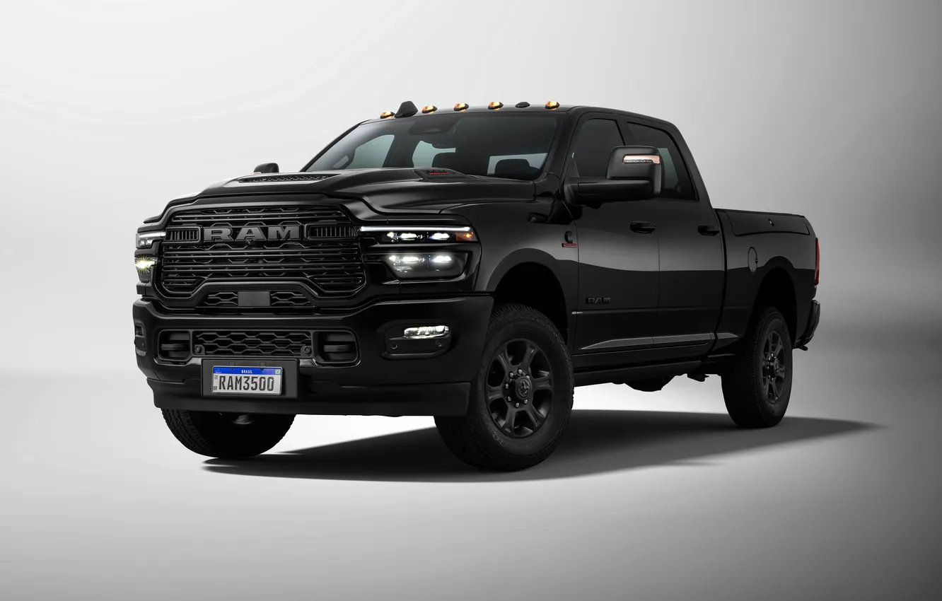 Photo wallpaper power, Night Edition, pickup, Ram, Crew Cab, 2025, Ram 3500 Laramie, Ram 3500 Laramie Night …