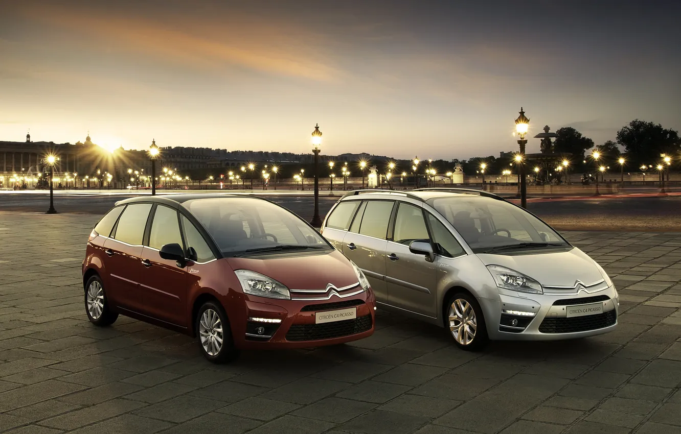 Photo wallpaper red, Picasso, Citroen Xsara Picasso C4