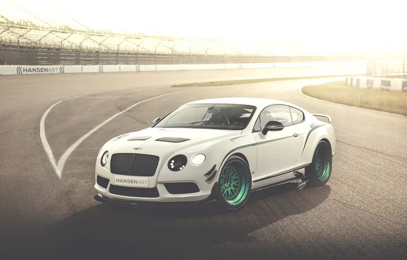 Photo wallpaper white, Bentley, Continental, art, white, art, Bentley, continental