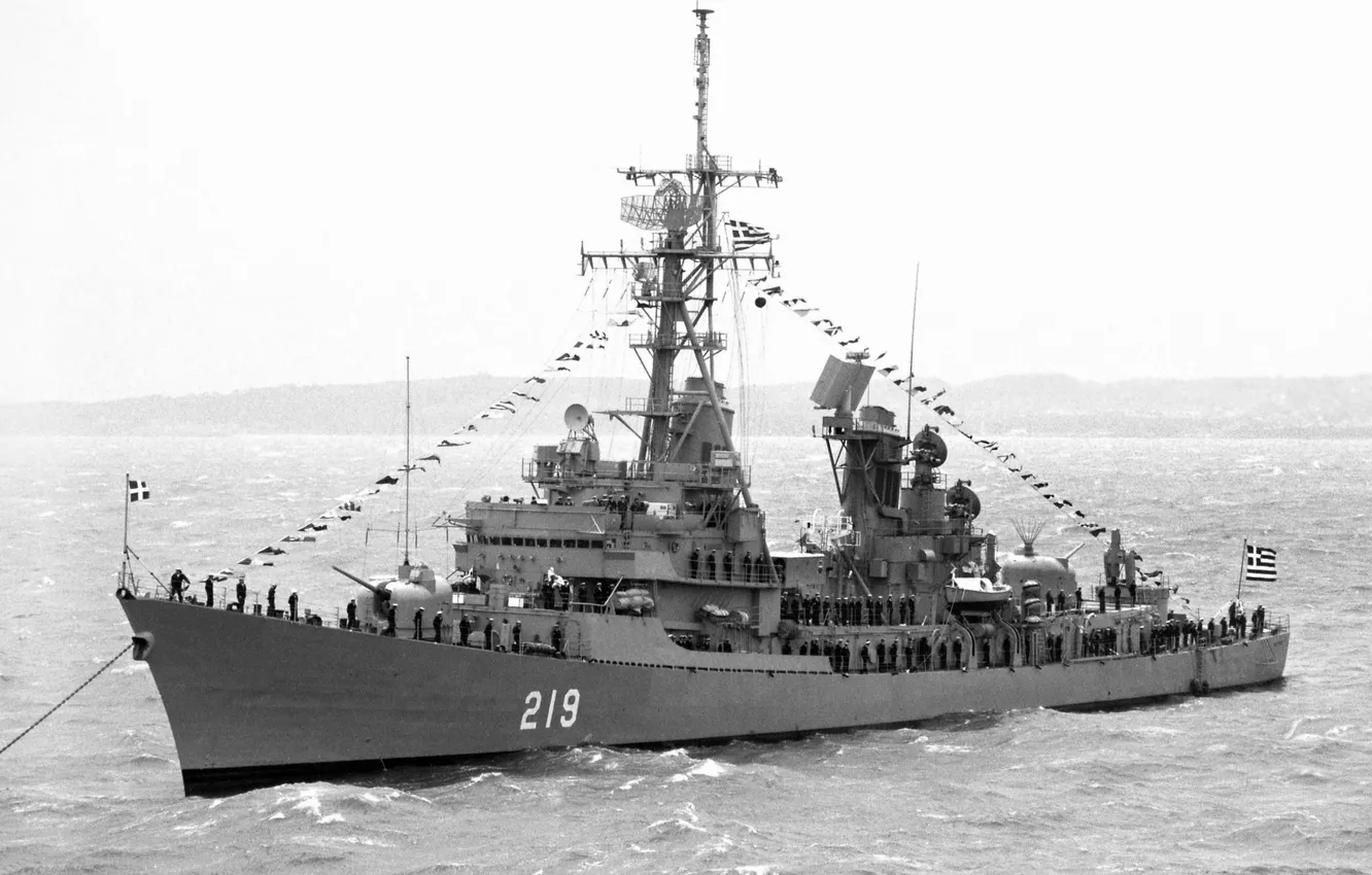 Photo wallpaper destroyer, The Greek Navy, Nearchos, D-219