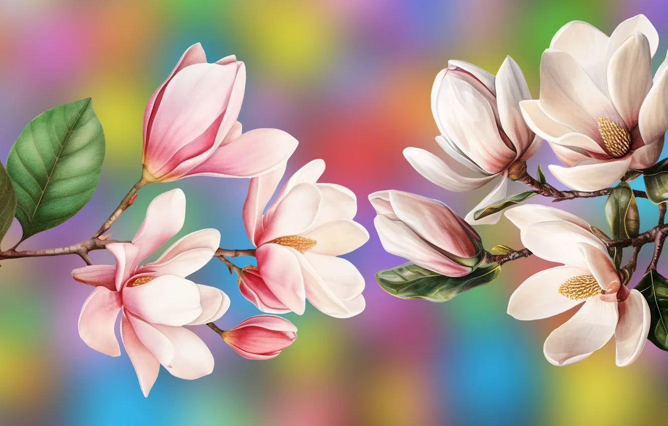 Photo wallpaper Graphics, Flowers