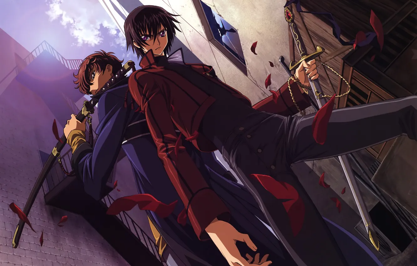 Photo wallpaper Code Geass, suzaku, Lelouch