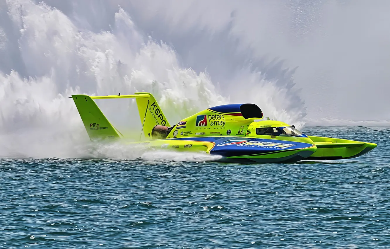 Photo wallpaper race, boat, speed