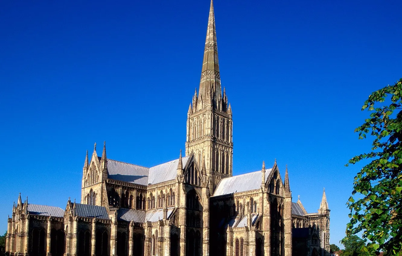 Photo wallpaper England, Cathedral, Salisbury
