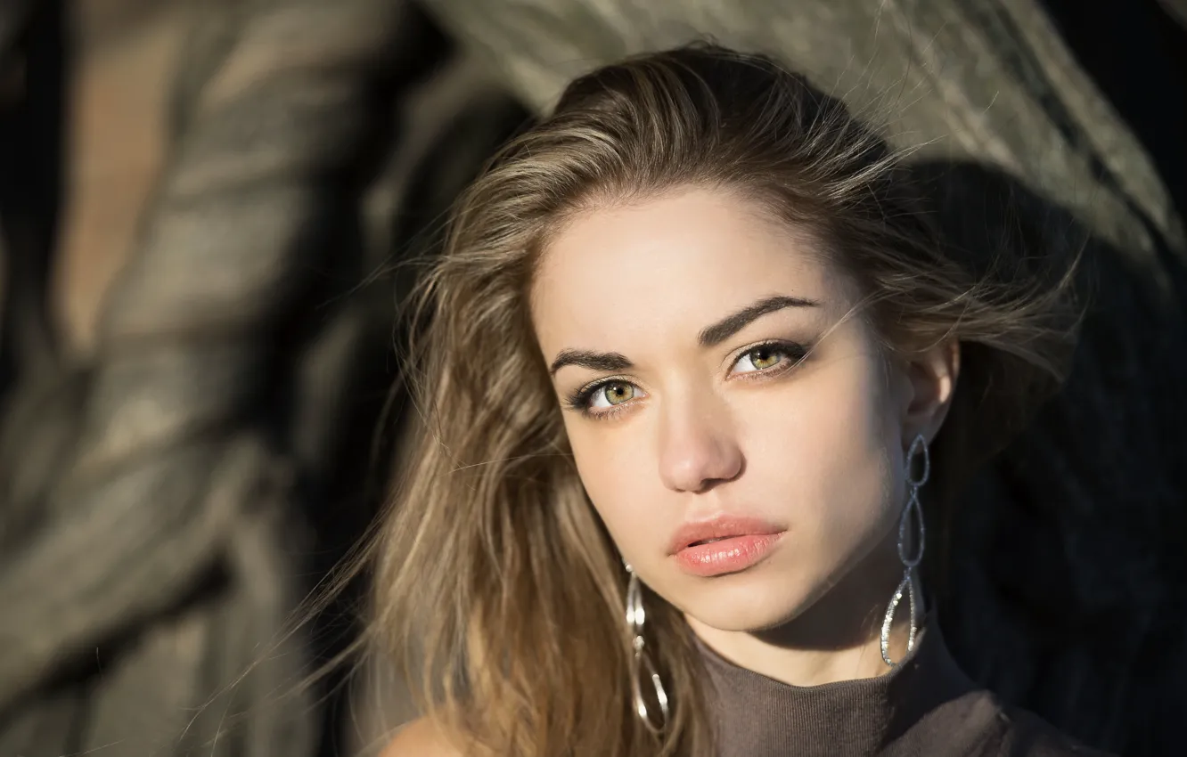 Photo wallpaper look, face, model, Anastasia
