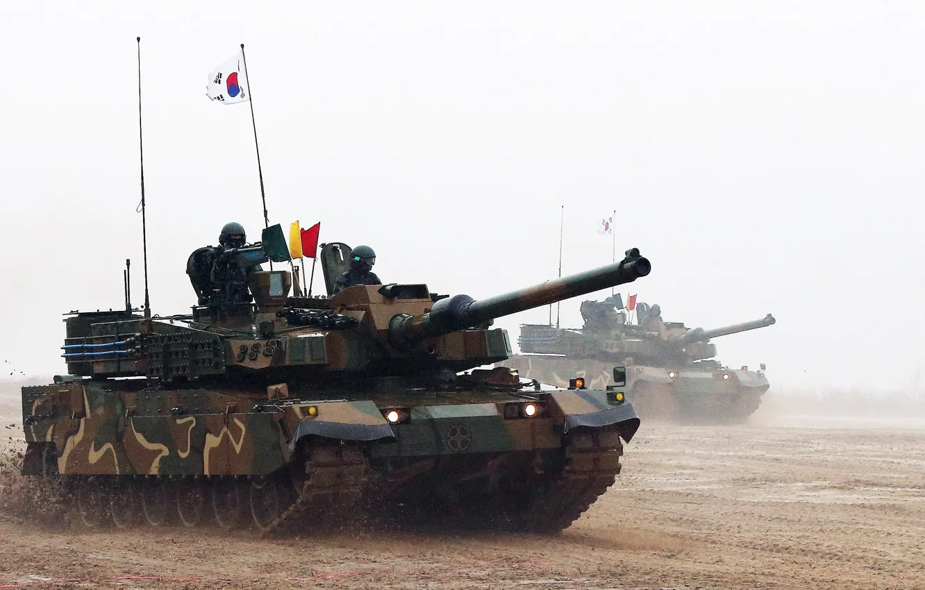 Photo wallpaper weapon, tank, armored, Korea, military vehicle, armored vehicle, armed forces, military power