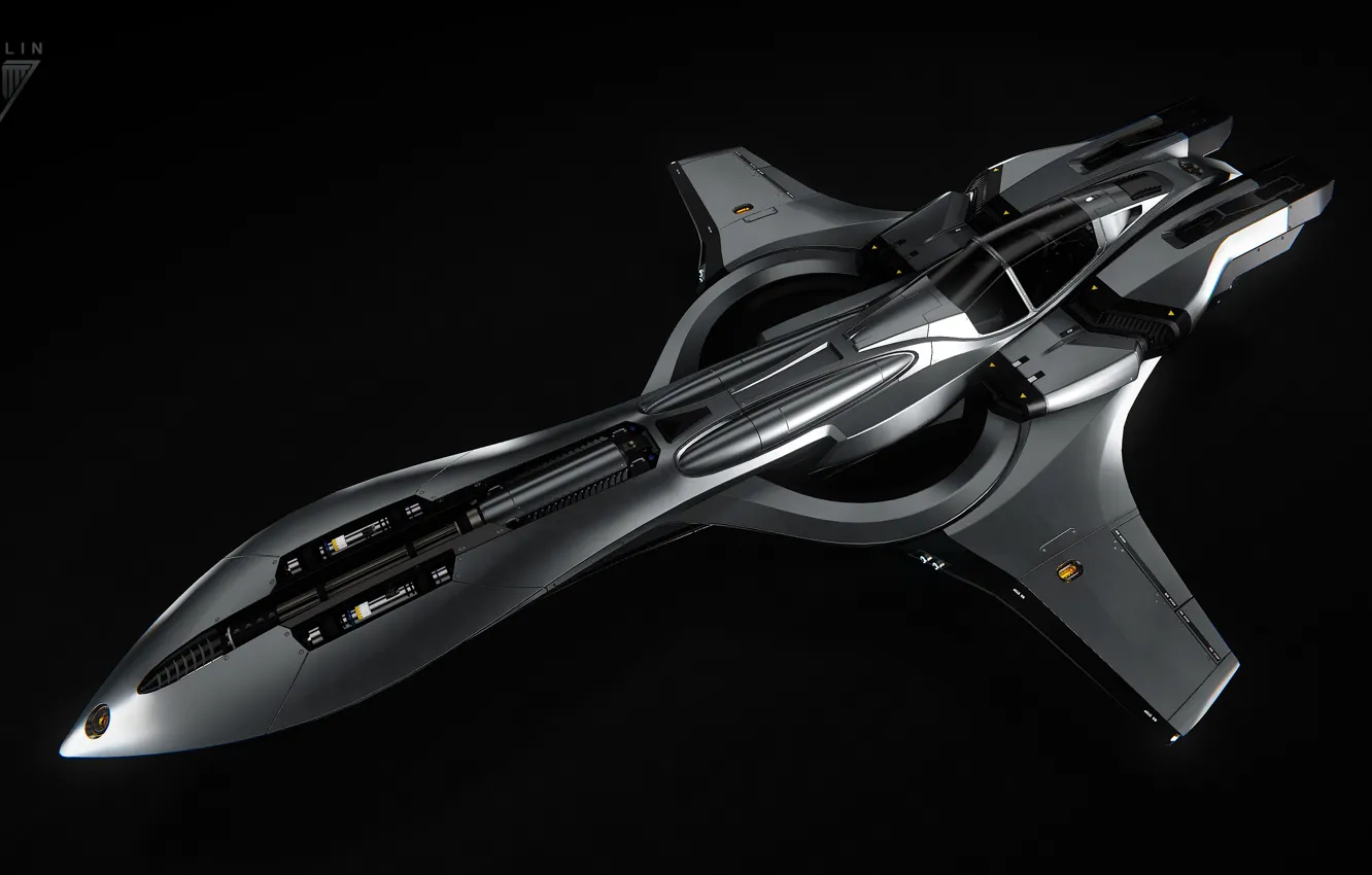 Photo wallpaper Star Citizen, space ship, Merlin