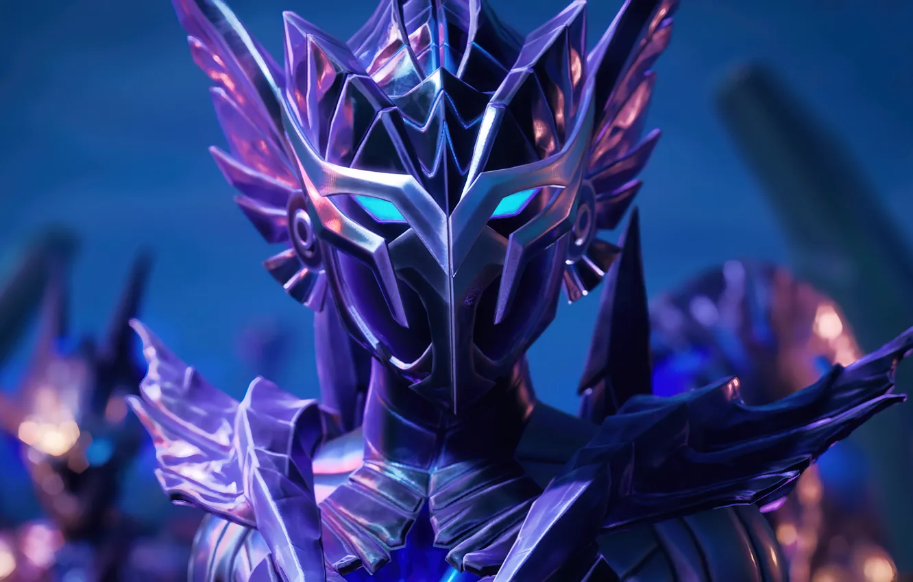 Photo wallpaper the game, armor, game, killer, characters, blurred background, Chapter 2, Epic Games