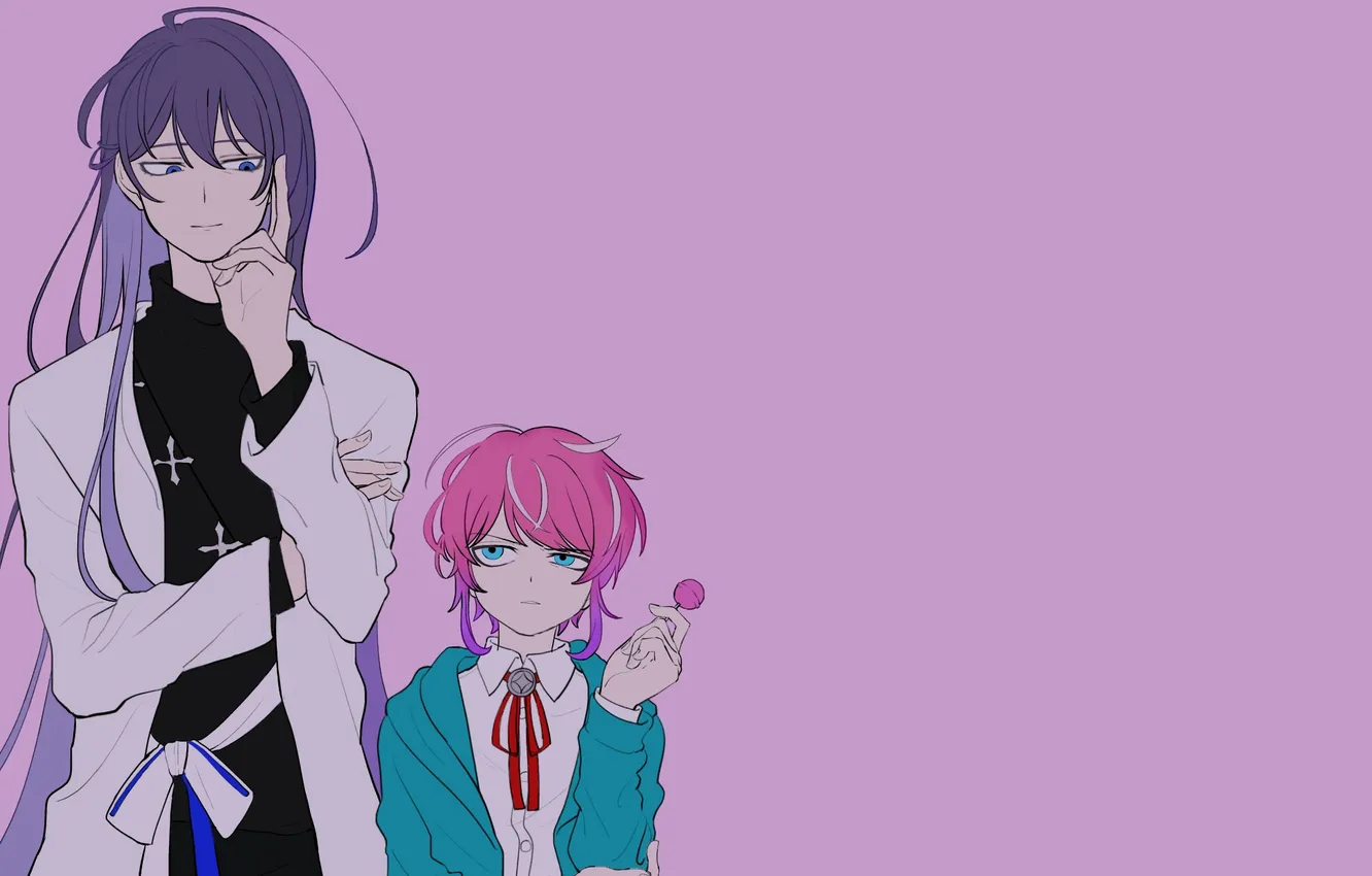 Photo wallpaper two, characters, Chupa Chups, Hypnosis Mic