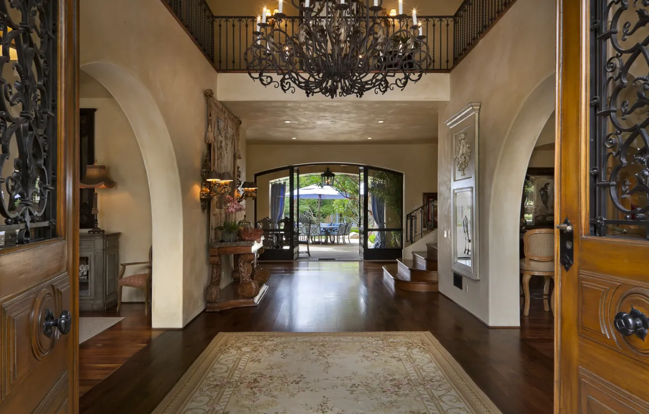 Photo wallpaper design, style, Villa, interior, hall, living space