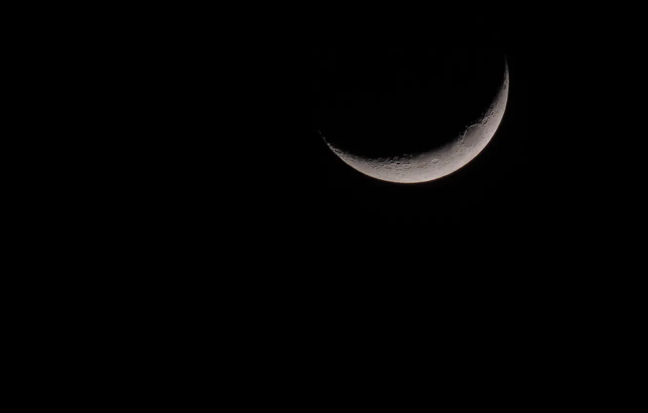 Photo wallpaper night, the moon, on camera