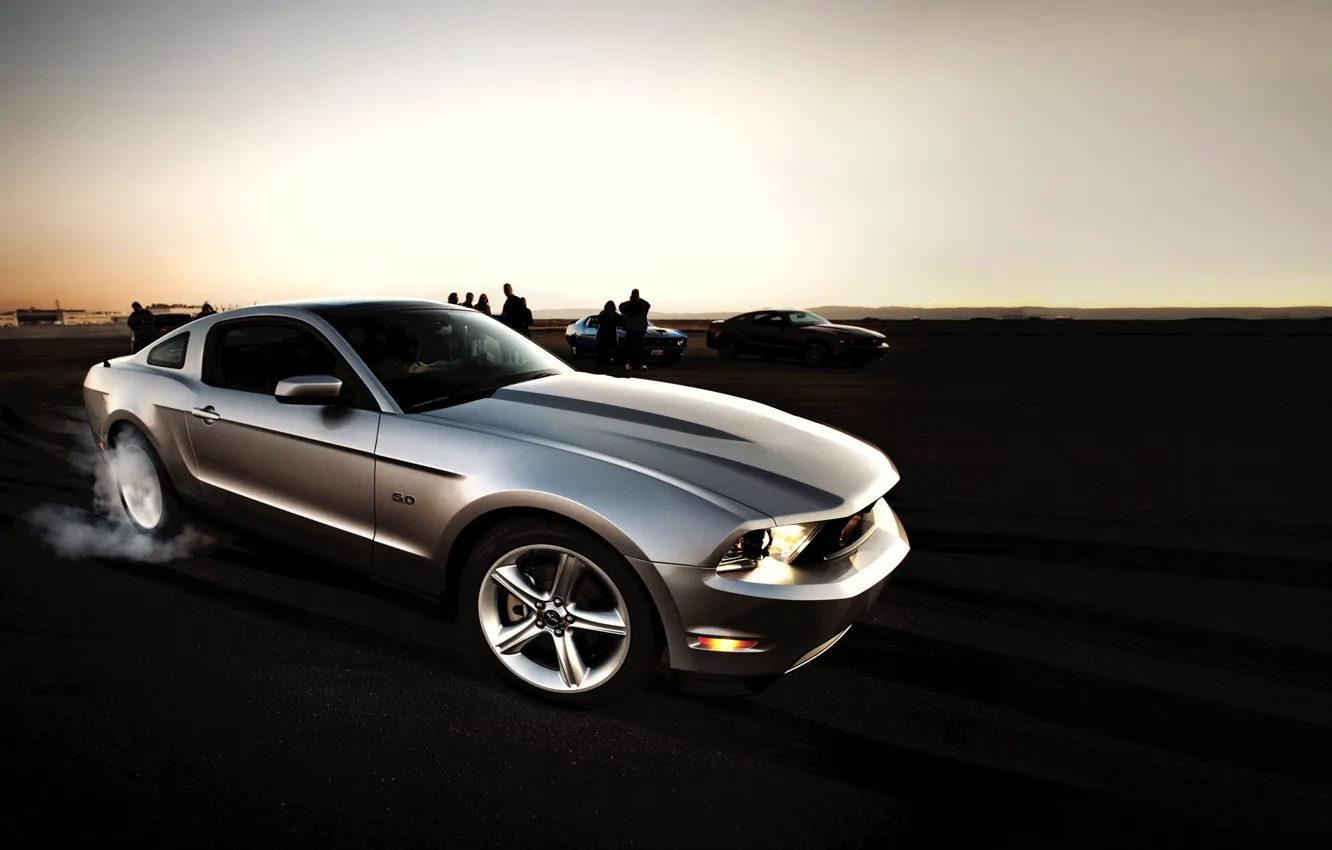 Photo wallpaper Ford, mustang, muscle car, 5.0