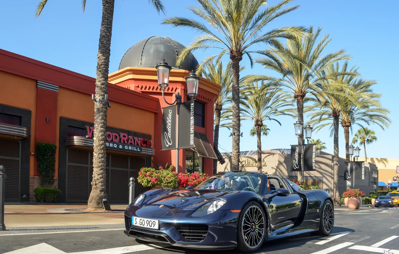 Photo wallpaper Porsche, Hybrid, 918 Spyder
