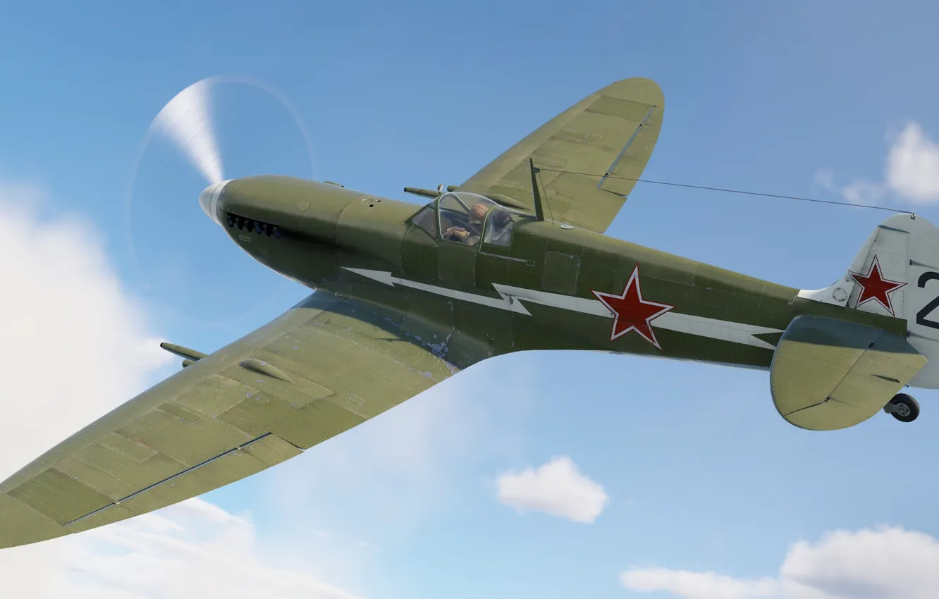 Photo wallpaper Britain, Spitfire Mk.IXc, Frontline fighter, Reginald Joseph Mitchell