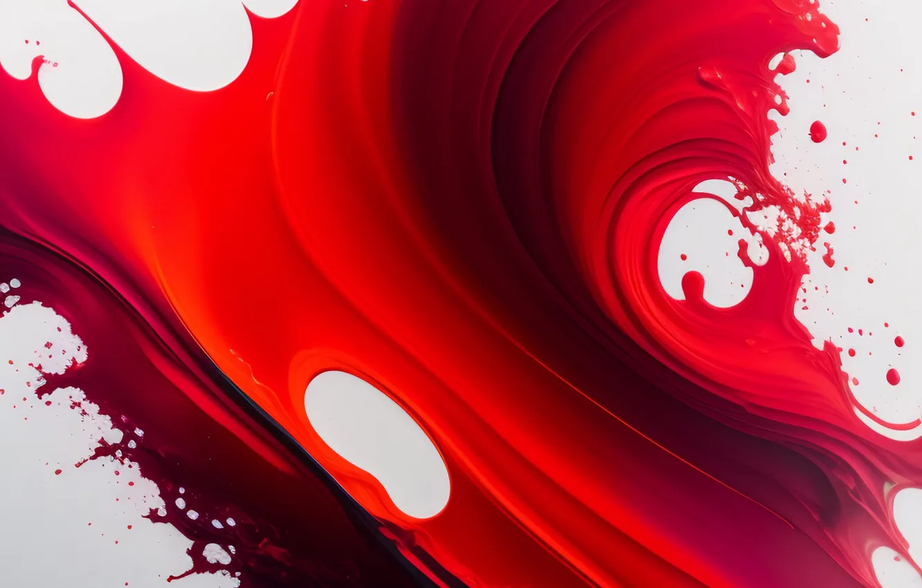 Photo wallpaper line, squirt, red, abstraction, paint, blood, al, abstract background