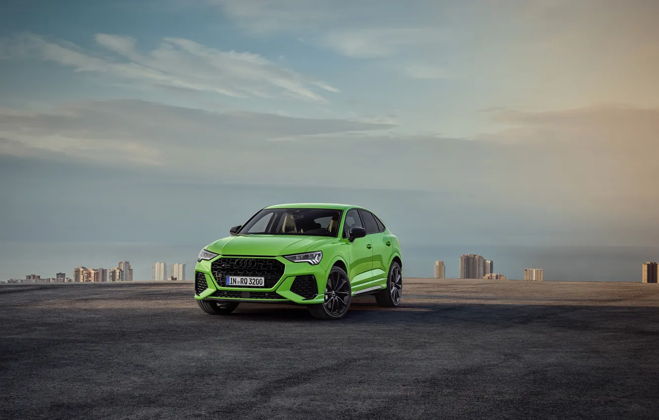 Photo wallpaper Audi, the evening, crossover, Sportback, 2020, RS Q3