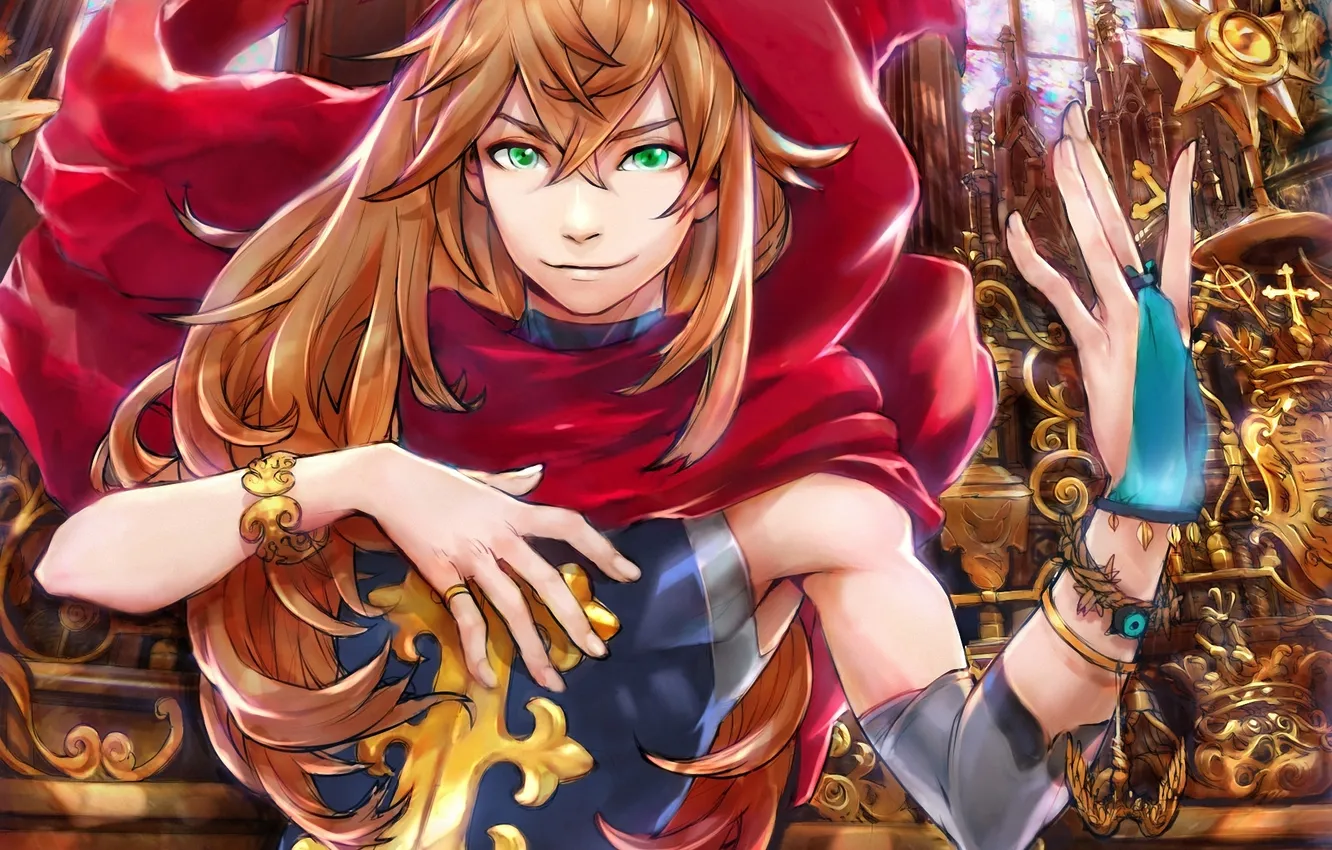 Photo wallpaper fantasy, art, hood, guy