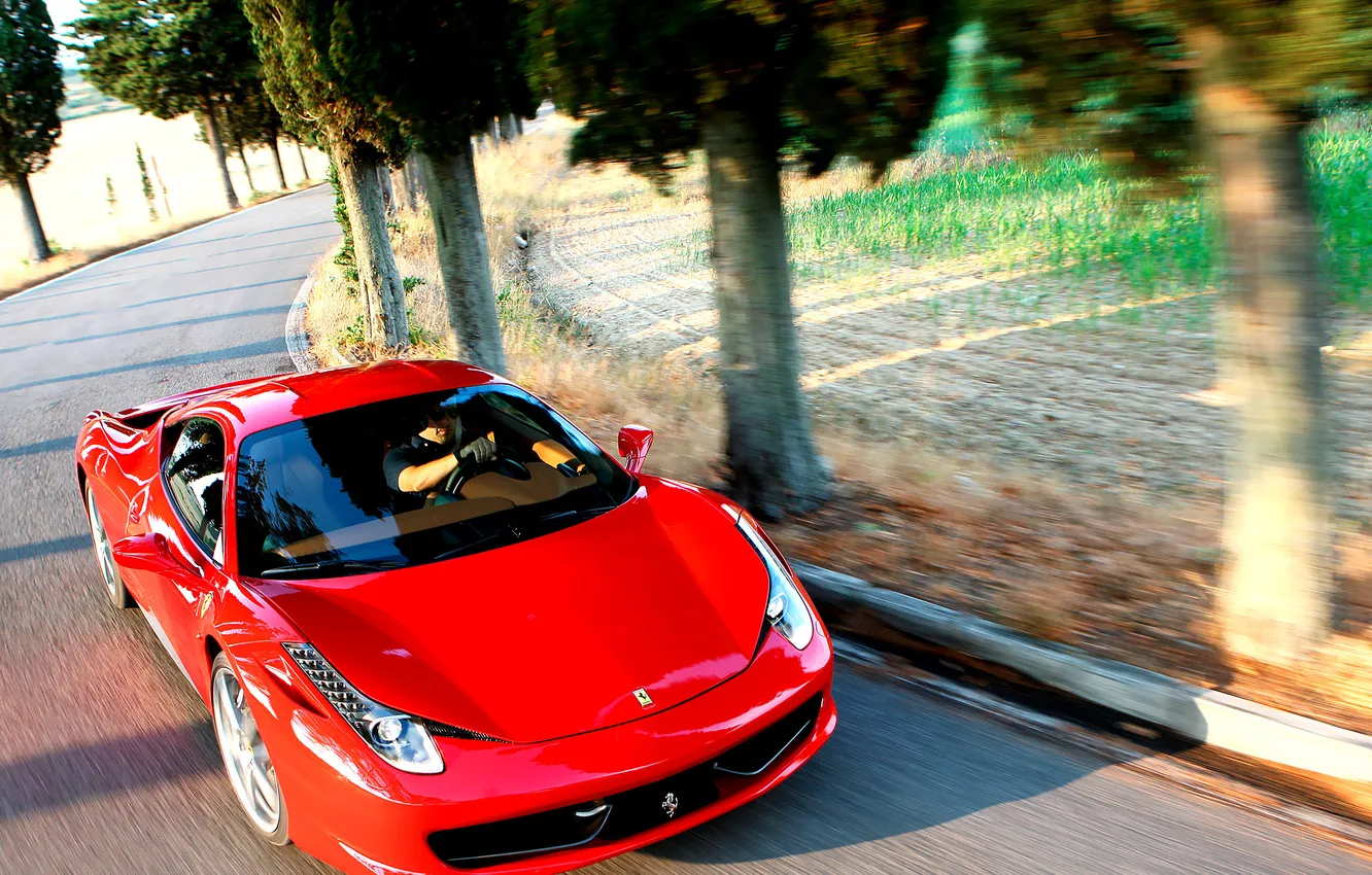 Photo wallpaper turn, Ferrari, Italia