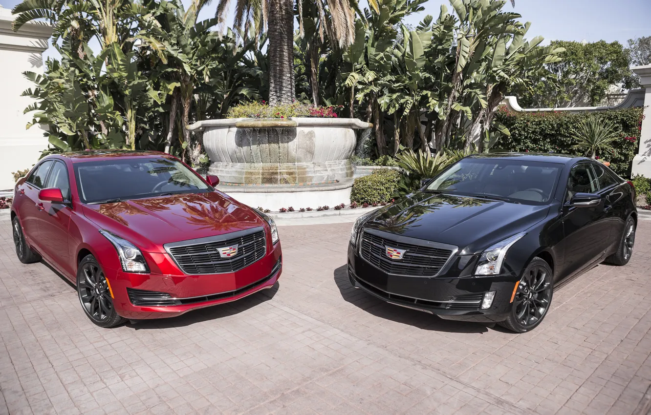 Photo wallpaper Cadillac, two, ATS
