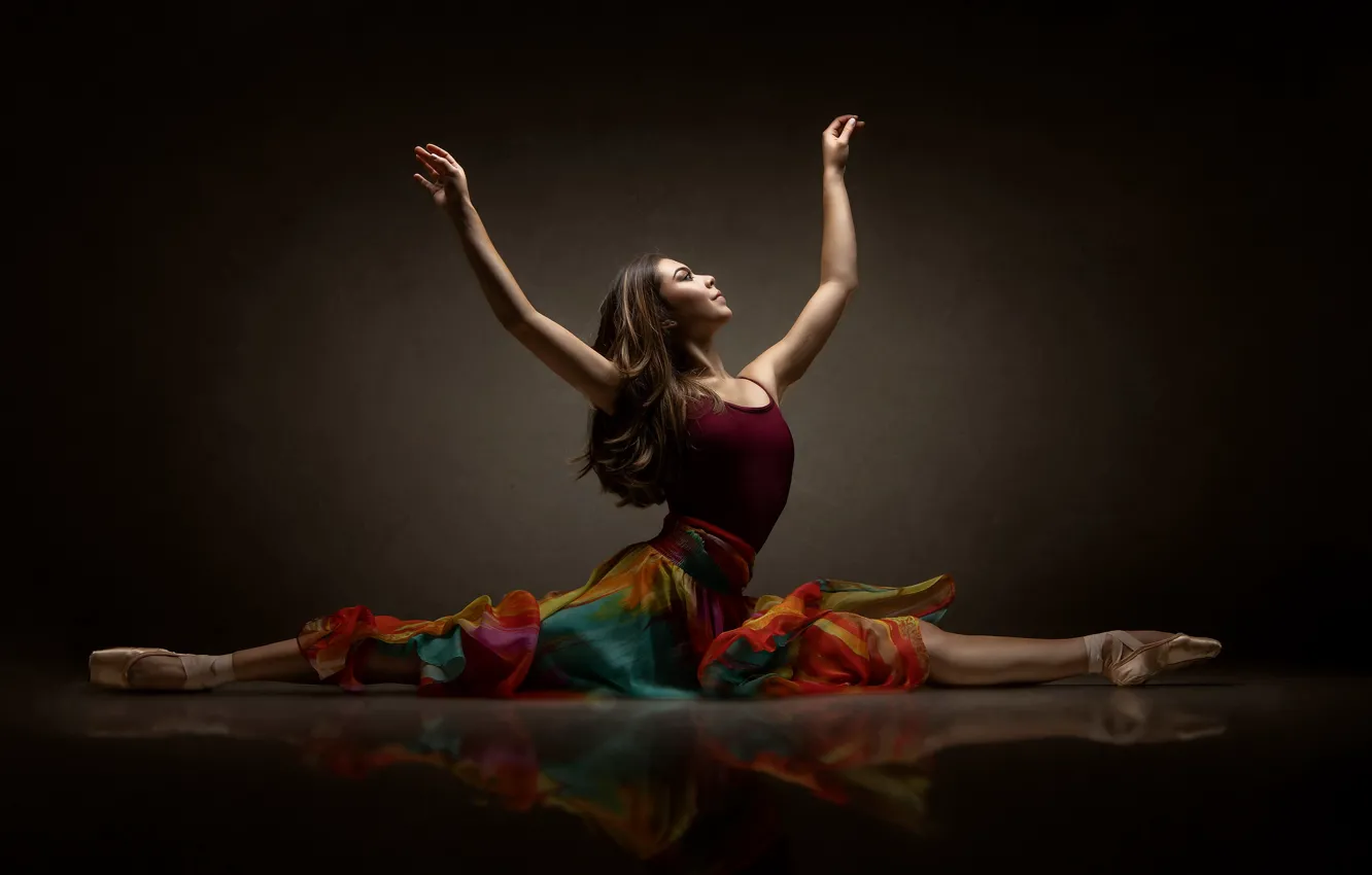 Photo wallpaper girl, background, dance