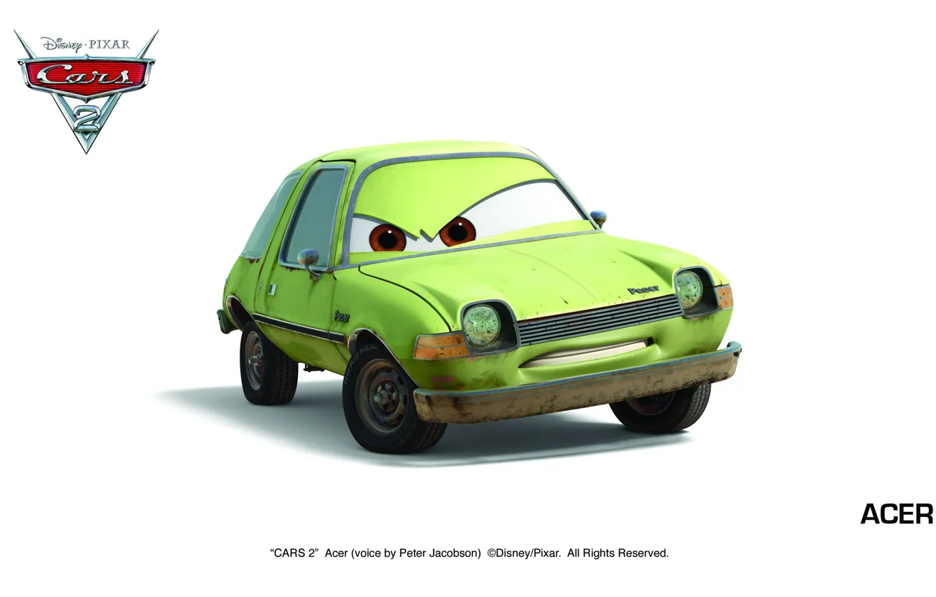 Photo wallpaper pixar, cars, cars 2, cars 2, acer