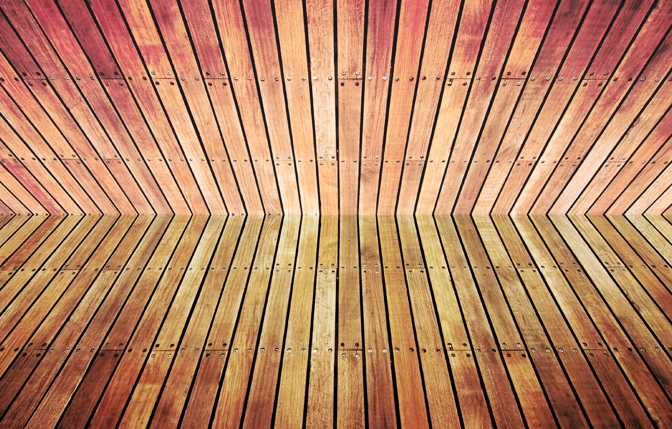 Photo wallpaper trees, symmetry, finish