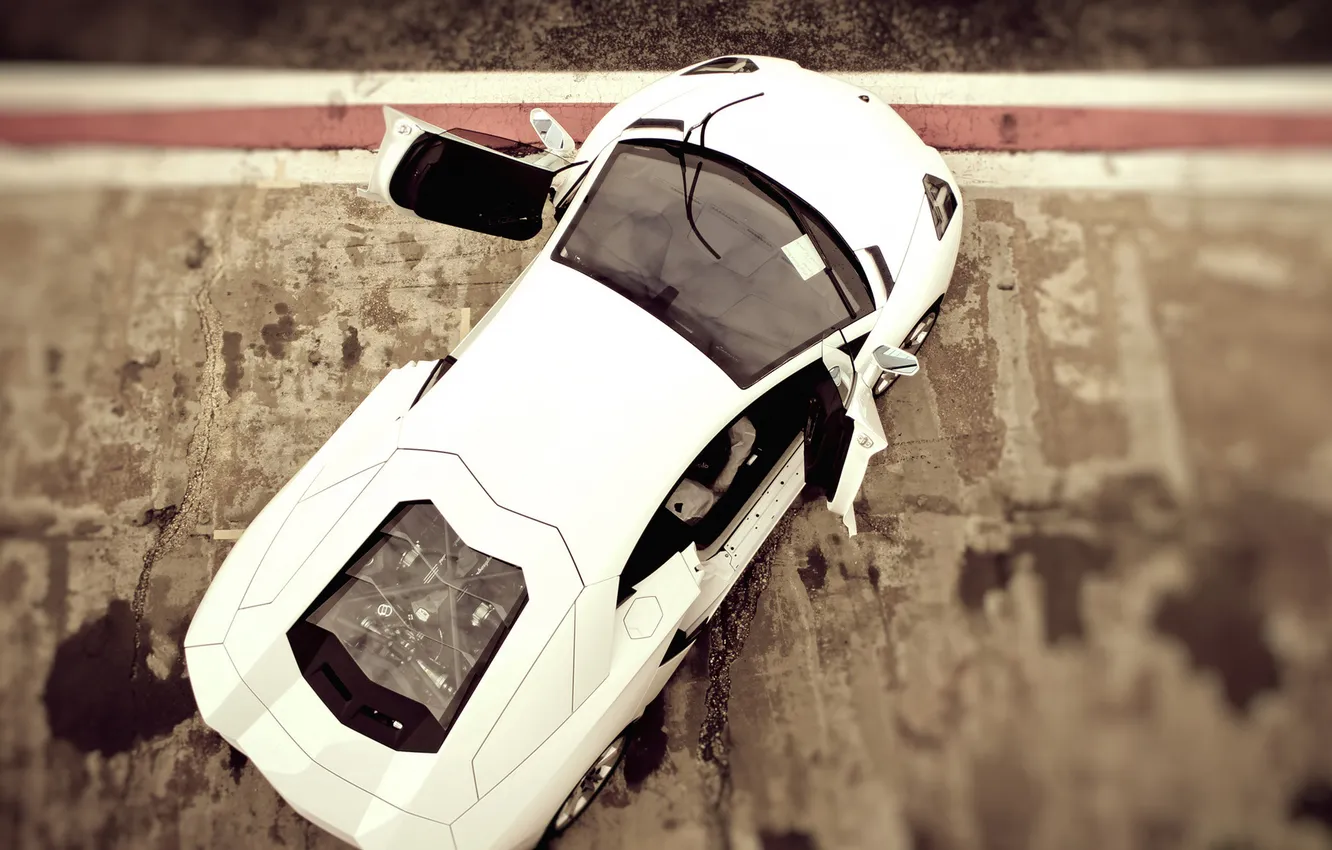 Photo wallpaper blur, Lamborghini, cars, auto, effect it, aventador lp700-4