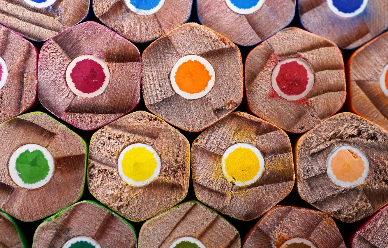 Photo wallpaper pencils, stylus, colored pencils