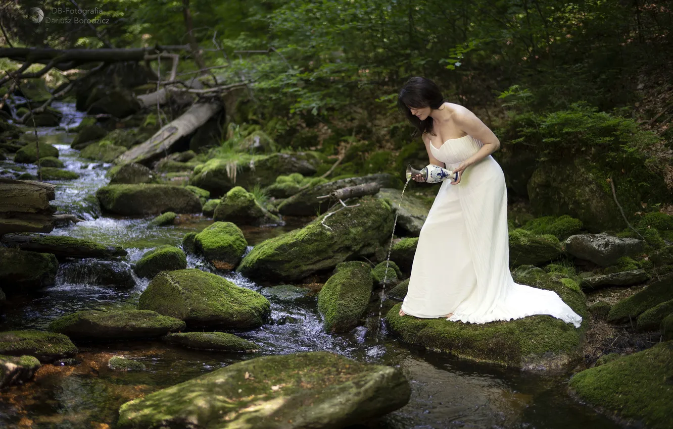 Photo wallpaper girl, nature, model, Kasia, Borodzicz Dariusz